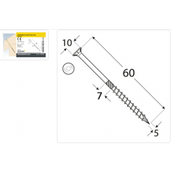 DMX 310506 - CS 05060 Wkręt ciesielski 5x60 - (200/op) 